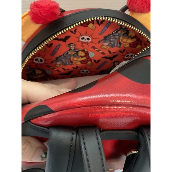 NWT Disney Loungefly Winnie The Pooh Lady Bug Costume Backpack Figural Halloween - Picture 5 of 6
